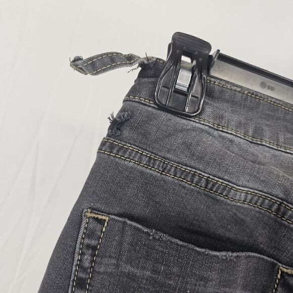 One By One Teaspoon II Freebird Low Waist Short Rise Fitted Leg Size 26 Patched - Picture 8 of 8